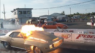 HUGE nitrous backfire  ORIGINAL [upl. by Tirrej197]