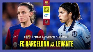 Barcelona vs Levante  Liga F 202324 Matchday 14 Full Match [upl. by Conard]