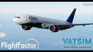 VATSIM FlightFactor 777 V2 Alpha  KLASKSCLKMSP [upl. by Ashlie]