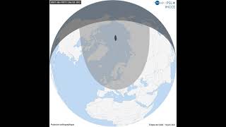 Carte de léclipse de Soleil du 10 juin 2021 [upl. by Binni]