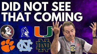 SEC Insider Drops SURPRISING Twist in Conference Realignment Scenario  ACC  FSU  CLEMSON UNC DUKE [upl. by Nayrbo]