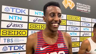 Yared Nuguse ready to go at 2023 Worlds moves on to semis [upl. by Eal]