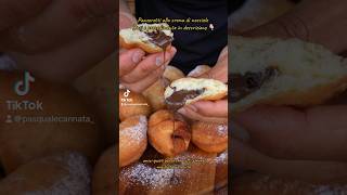 Panzerotti alla NUTELLA  FACILISSIMI VELOCI ed IMPASTATI A MANO 🤯 shorts [upl. by Eppesiug]