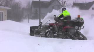 Snowblower ATV on Tracks [upl. by Ahsyla447]