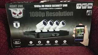 Night Owl Security System Setup amp 1080p vs 720p Comparison [upl. by Shanta]