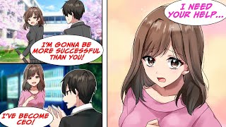 Manga Dub I reunite with the girl I used to compete with She had become a CEO but RomCom [upl. by Einned]