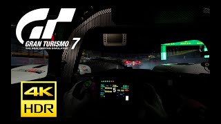 4K HDR  Gran Turismo 7 24 Hours of Le Mans Heavy Rain Gameplay [upl. by Danny]