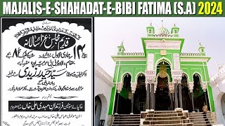 🔴 LIVE Maqsoos Majlis e Shahadat E Bibi Fatima Zehra SA From Bibi Ka Alawa Hyderabad  2024 [upl. by Gnus834]