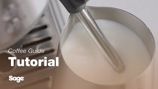 The Bambino®  How to texture milk using your espresso machine  Sage Appliances UK [upl. by Llenahs]