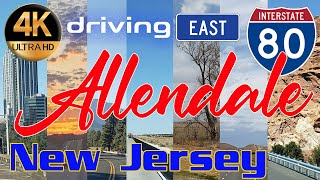 4K Driving at East Interstate 80 Allendale New Jersey US [upl. by Eiramyllek]