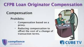 CFPB Loan Originator Compensation [upl. by Suoirrad]