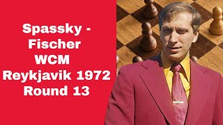 An Epic Endgame Battle  Spassky vs Fischer  SpasskyFischer WCM Reykjavik 1972 Round 13 [upl. by Melburn]