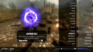 Skyrim Master Destruction Spells [upl. by Aliek588]