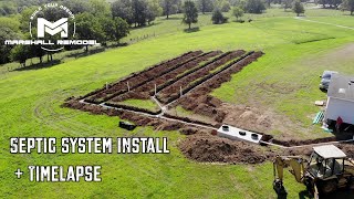 Septic System Install with Mobile Home Hookup [upl. by Landan]