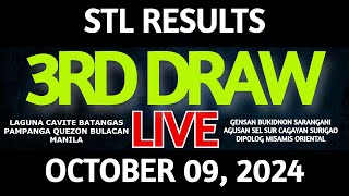 Stl Result Today 800 pm draw October 09 2024 Wednesday Luzon Visayas and Mindanao Area Live [upl. by Arleta990]