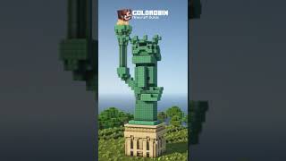 Villager Statue of Liberty in Minecraft [upl. by Suzie40]