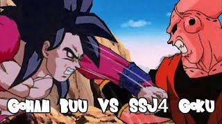 Gohan Buu vs SSJ4 Goku [upl. by Gambrill]