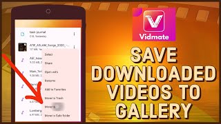 How to Save Vidmate Downloaded Videos to Gallery 2023 [upl. by Janifer]