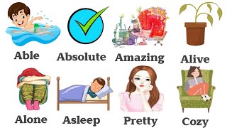 Super Useful Adjective Words Adjective Words with pictures Vocabulary [upl. by Leese]