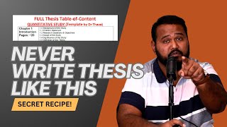 Thesis Chapter 1 Writing Guidance [upl. by Acir]