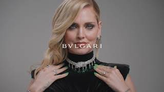 CHIARA FERRAGNI AT THE UNVEILING OF BVLGARI MAGNIFICA HIGH JEWELRY COLLECTION [upl. by Odelle21]