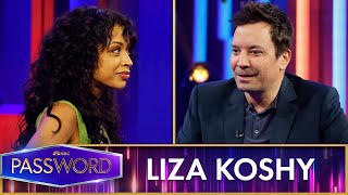 Jimmy Fallon and Liza Koshy Play a Black and WhiteThemed Round of Password [upl. by Aynam]