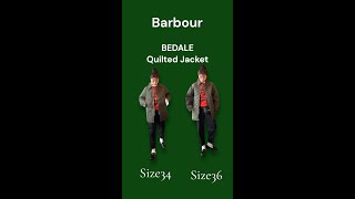 〖Barbour〗BEDALE Quilted Jacket バブアー キルトジャケットサイズ比べ [upl. by Janice700]