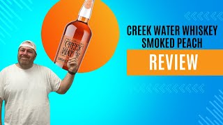 Creek Water Whiskey Smoked Peach Flavored Review  Unique amp Bold Whiskey  Mixed Up With TGM [upl. by Lraed]