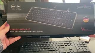 Perixx PERIBOARD 210 US Wired Full Size USB Keyboard Review [upl. by Georgianne]