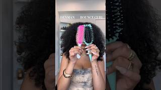 I put the denman brush and bounce curl brush to the test side by side and…🤔 hairbrush hairreview [upl. by Akimad]