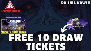 URGENT FREE 10 CUSTOM DRAW TICKETS Solo Leveling Arise India [upl. by Estell175]