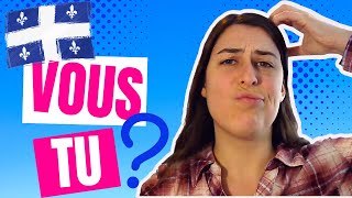 Au Québec on dit vous ou tu Langue et culture québécoises [upl. by Charline]