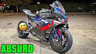 FIRST RIDE with INSANELY LOUD Exhaust On M1000rr  R1 BMW S1000rr [upl. by Delinda]