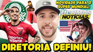 PALMEIRAS DEFINE SOBRE NEGÓCIO COM CHRISTIAN ÓTIMA NOTÍCIA TORCIDA NOVIDADE NO SUPER MUNDIAL E [upl. by Farnham]