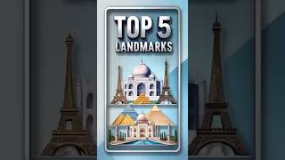 TOP 5 Most ICONIC Landmarks in the World 🌍🗽top5 ranking buildings sightseeing travel [upl. by Ahsaekal]