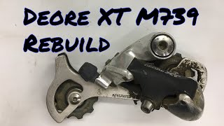 How To Rebuild a Deore XT M739 M737 Derailleur [upl. by Esyned]