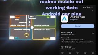 realme mobile Auto Android carplay not connecting not working [upl. by Howell]