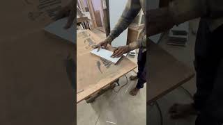 Carpenter trick Router machine laminate trimmer trending Furniturework Viral trending [upl. by Hedges320]