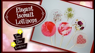 Elegant Isomalt Lollipops Tutorial [upl. by Darb]