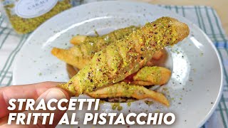 STRACCETTI DI PIZZA FRITTI al pistacchio  ZEPPOLINE DOLCI  Foodporn [upl. by Selmner491]