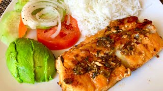 Filete de Pescado al cilantro y Limón  Rico y Fácil [upl. by Eirtemed678]