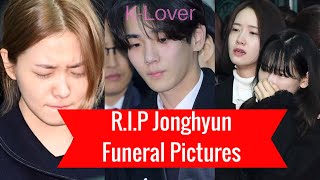 Jonghyuns Funeral Pictures Yeri Taeyeon Seohyun Mino Key and more were Sobbing [upl. by Noit]