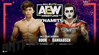 AEW Fight FOREVER  HOOK VS DANHAUSEN 4K 60FPS DLC Gameplay [upl. by Maire]