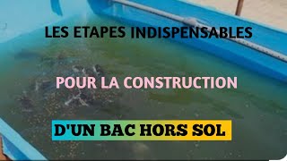 La construction dun bac hors sol en pisciculture Partie 2 [upl. by Aihsoj616]