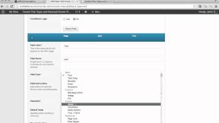 Custom Post Types UI and Advanced Custom Fields Part 1 [upl. by Witcher]