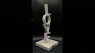 Okonite Love Sculpture Bridging Physical and Spiritual Realms sculpture artandcraft [upl. by Dragon452]