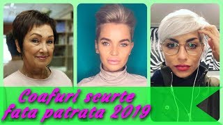 20 modele ✨ coafuri scurte fata patrata 2019 [upl. by Lakym221]