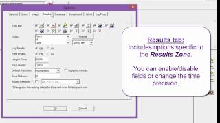 FinishLynx Tutorial Options Dialog Box [upl. by Heimlich]