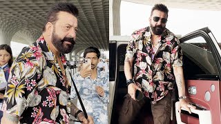 Double iSmart Fame Sanjay Dutt Spotted At Airport [upl. by Enrichetta]