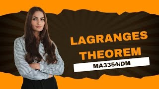 LAGRANGES THEOREM MA3354 [upl. by Esilahc445]